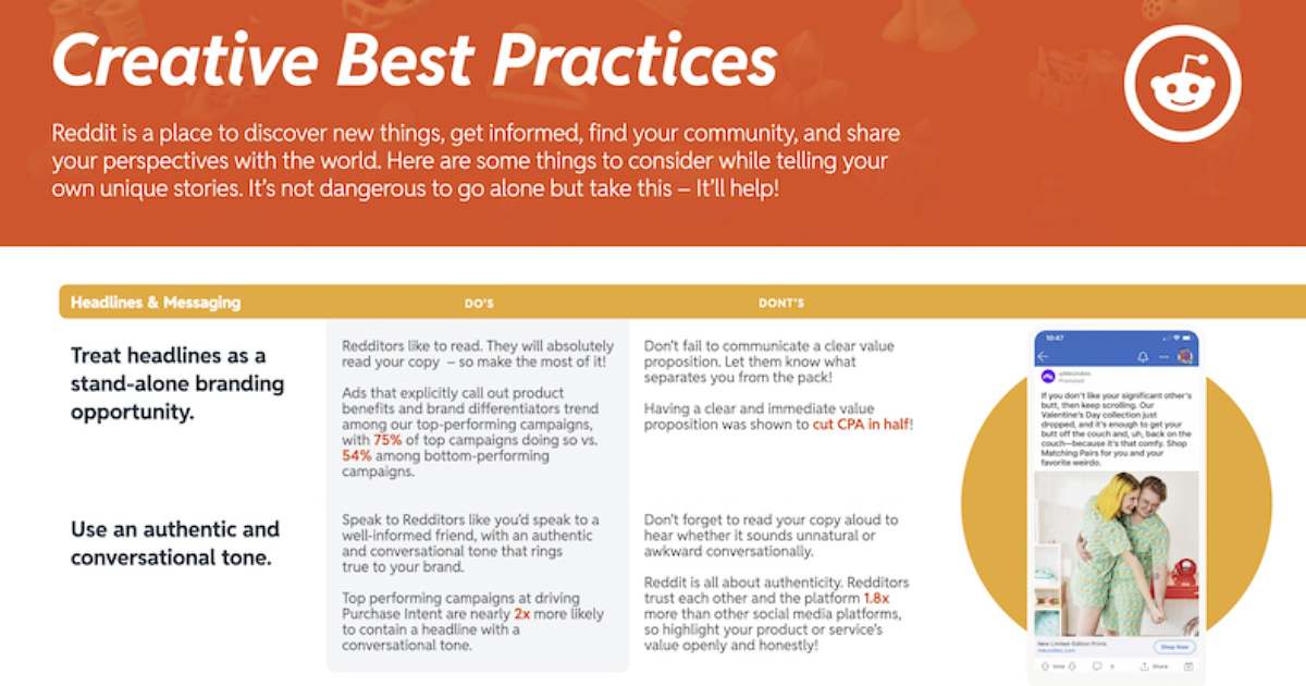 Ad Creative Best-Practices for Reddit [Infographic]