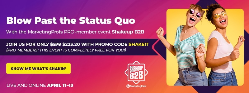 رویداد Shakeup B2B برای اعضای PRO