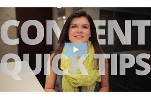Marketing Video: Content Marketing Quick Tips From A to Z