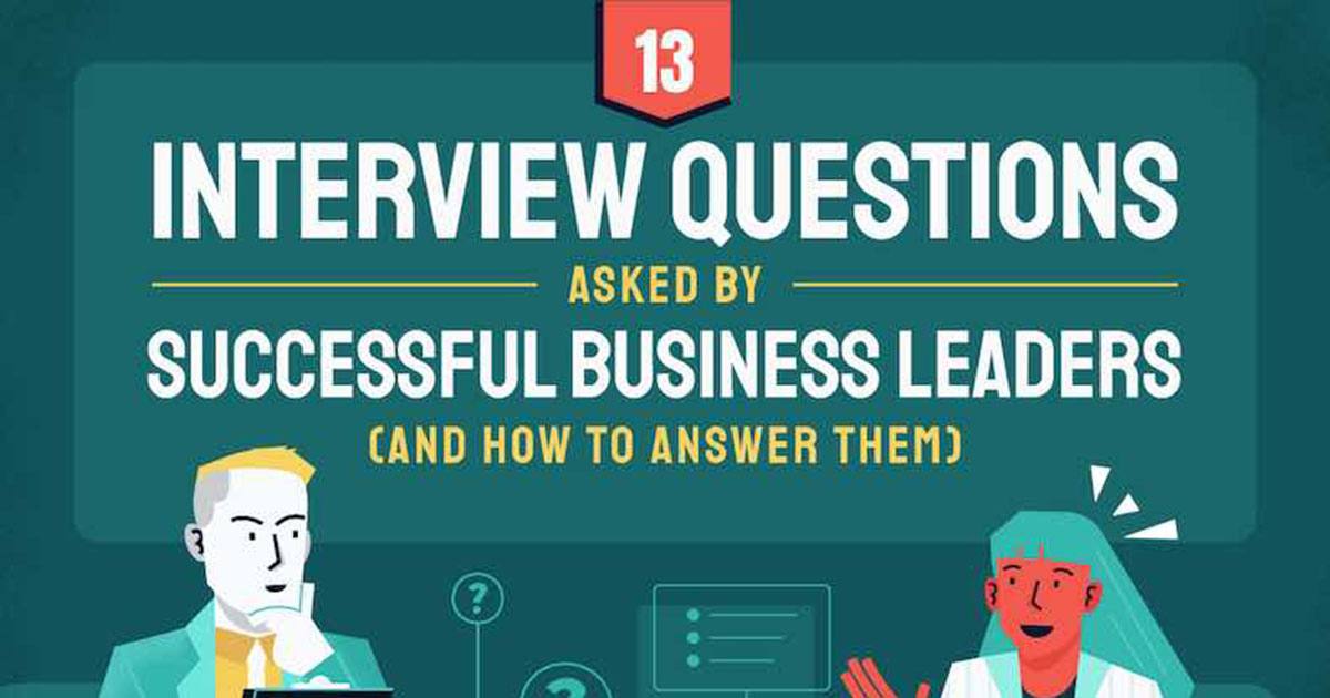13 Interview Questions Asked By Successful Business Leaders [Infographic]