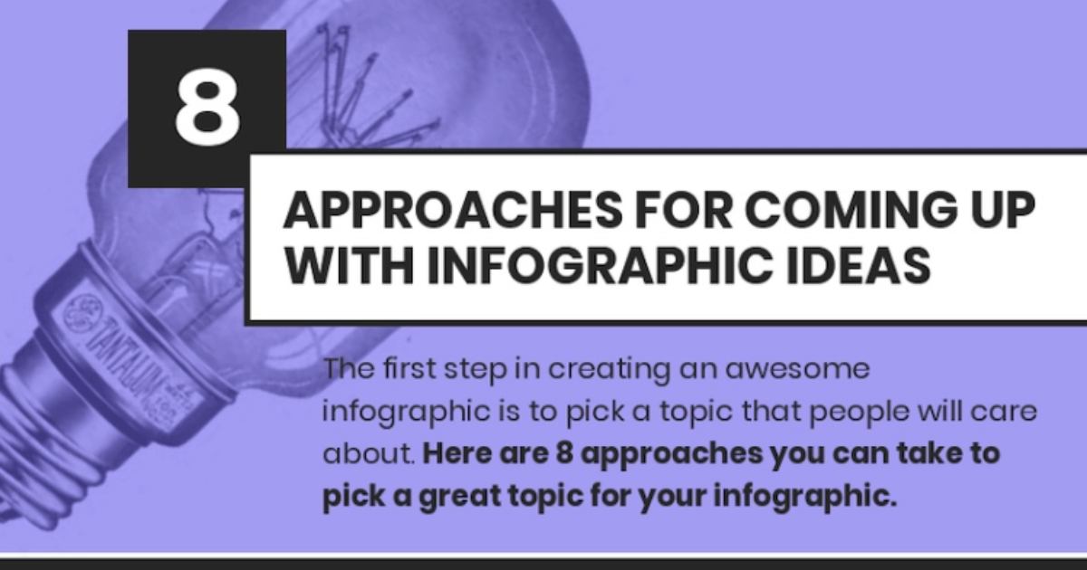 Eight Approaches for Coming Up With Great Infographic Ideas [Infographic]