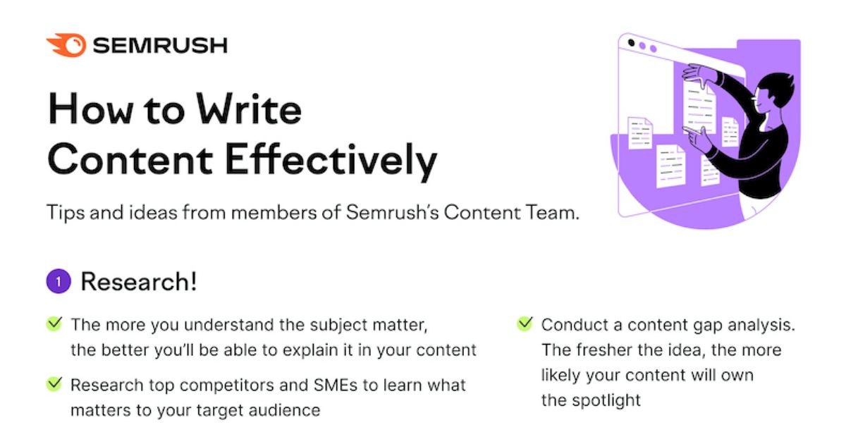 Seven Tips for Writing Content Effectively [Infographic]
