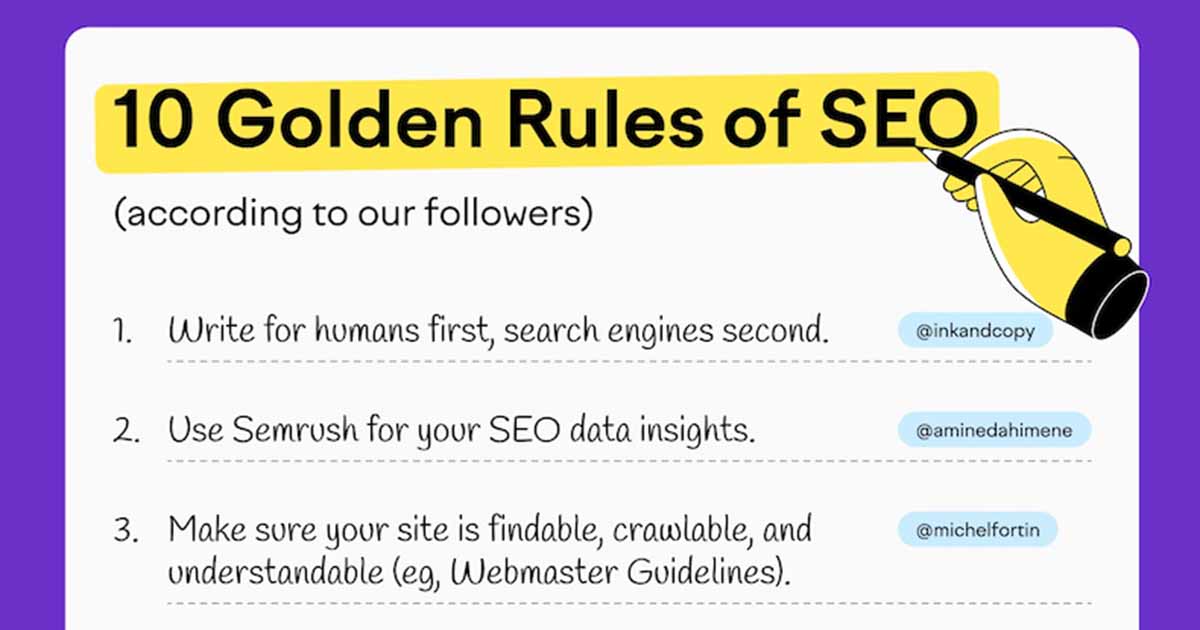 The 10 Golden Rules of SEO  [Infographic]