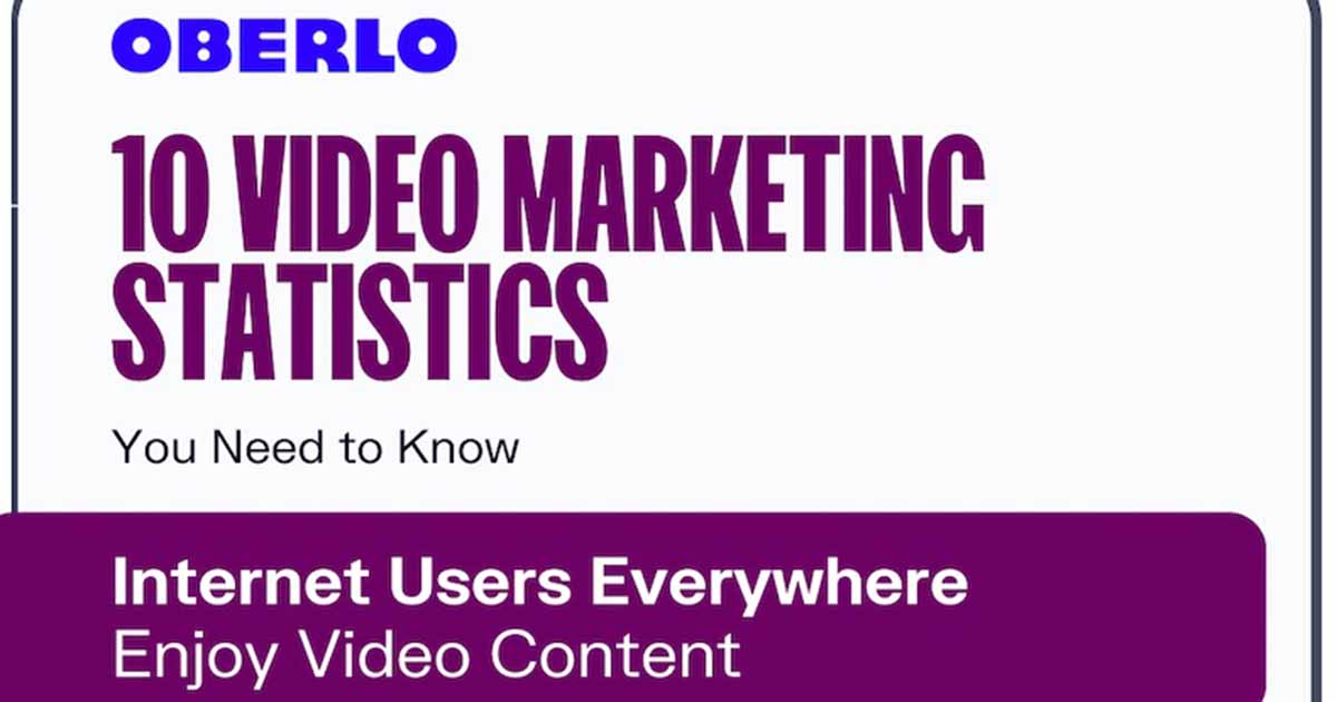你需要知道的10个视频营销统计数据[信息图表]