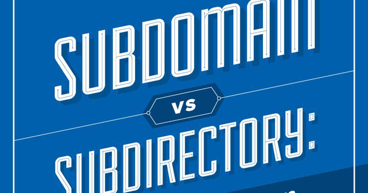 Subdomain vs. Subdirectory: Which Is Better for Your Website? [Infographic]