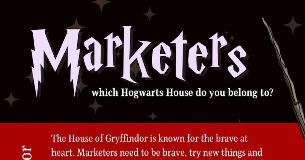 Which Hogwarts House Do Marketers Belong To? [Infographic]