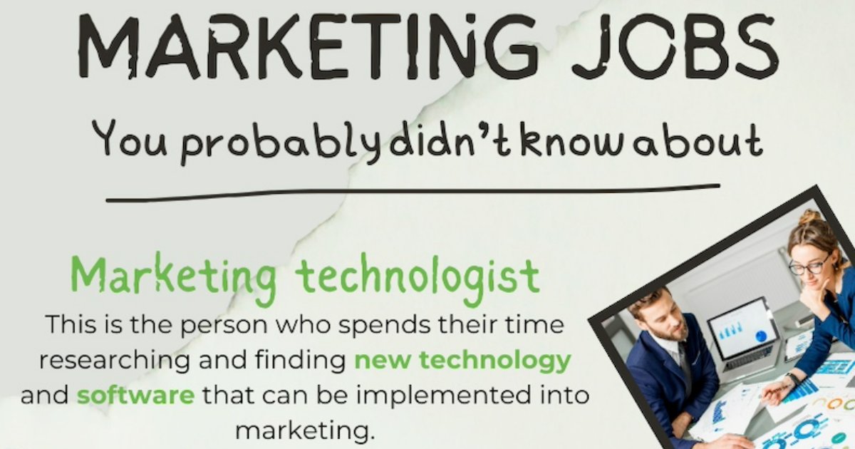 Six Marketing Jobs You Might Not Know About [Infographic]