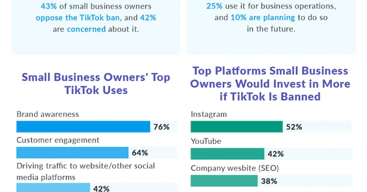 How US Small Business Owners Feel About a TikTok Ban [Infographic]