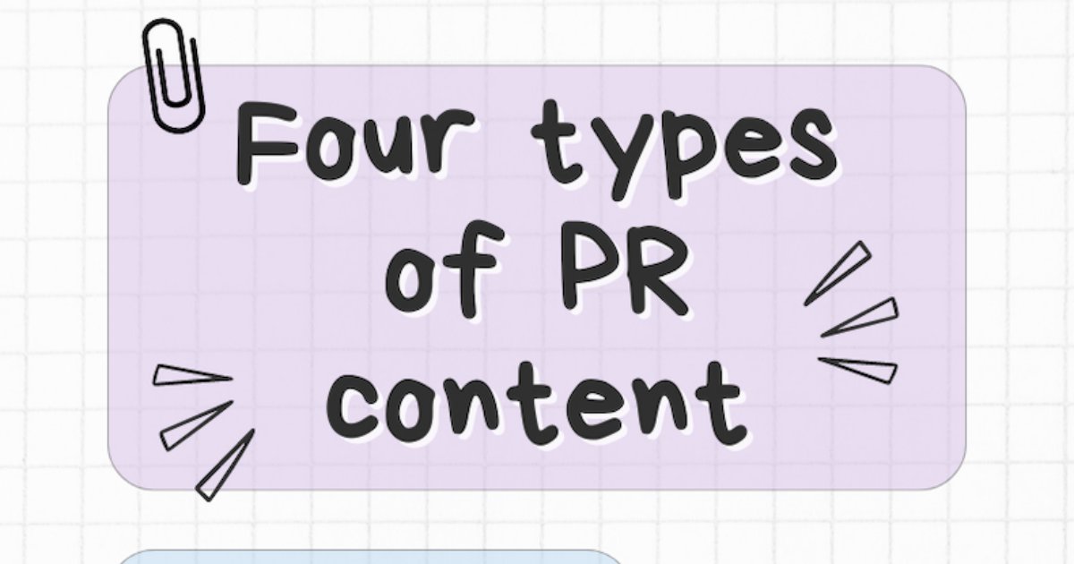 Four Types of PR Content Beyond Press Releases [Infographic]