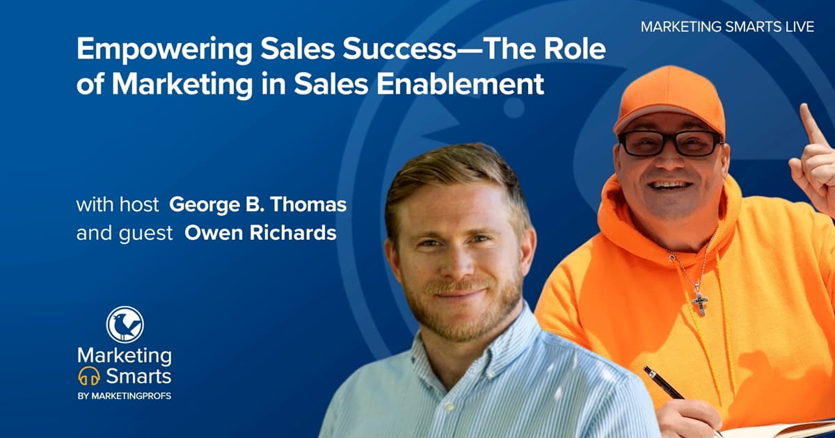 Empowering Sales Success: The Role of Marketing in Sales Enablement | Marketing Smarts Live Show