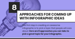 Eight Approaches for Coming Up With Great Infographic Ideas