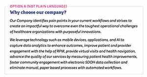 The Benefits of Using Plain Language in B2B Healthcare Content