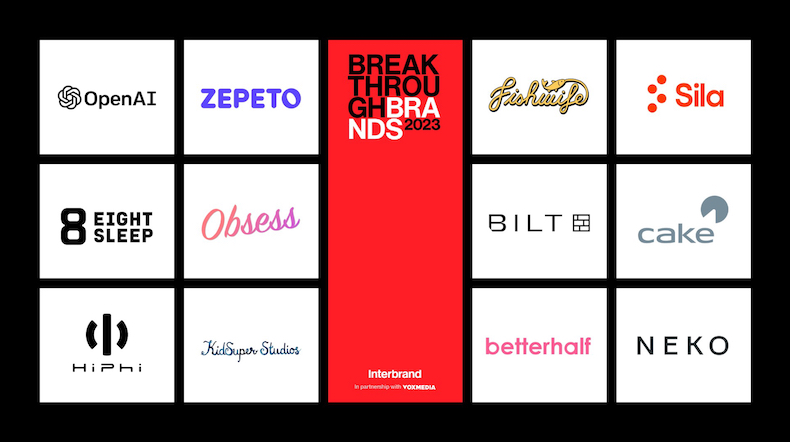 Top 12 breakthrough brands of 2023 infographic