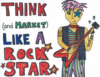 Think (and Market) Like a Rock Star [Visual Sketchnotes]